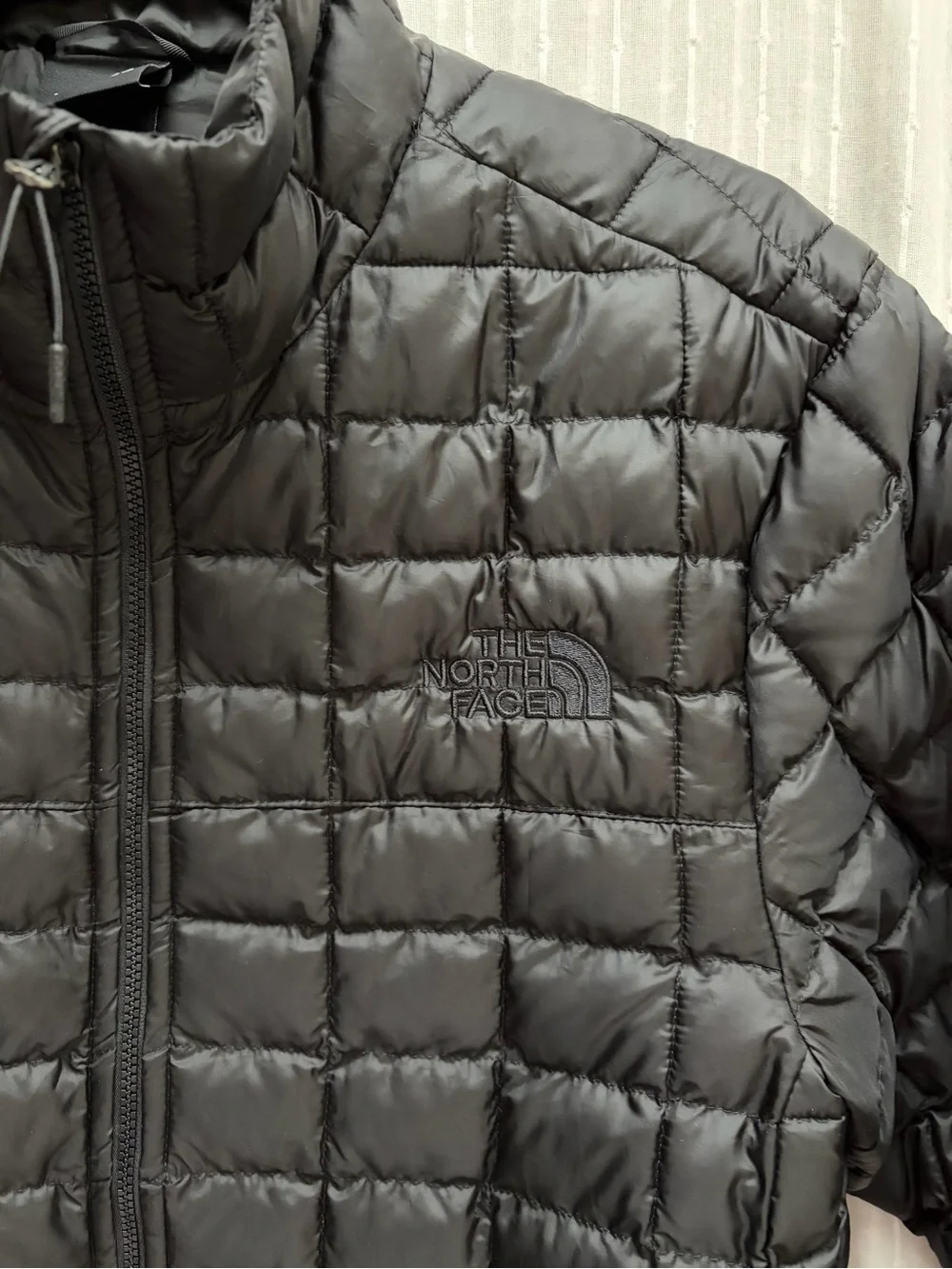 The North Face Mens Black ThermoBall Eco Quilted Full Zip Jacket Small S